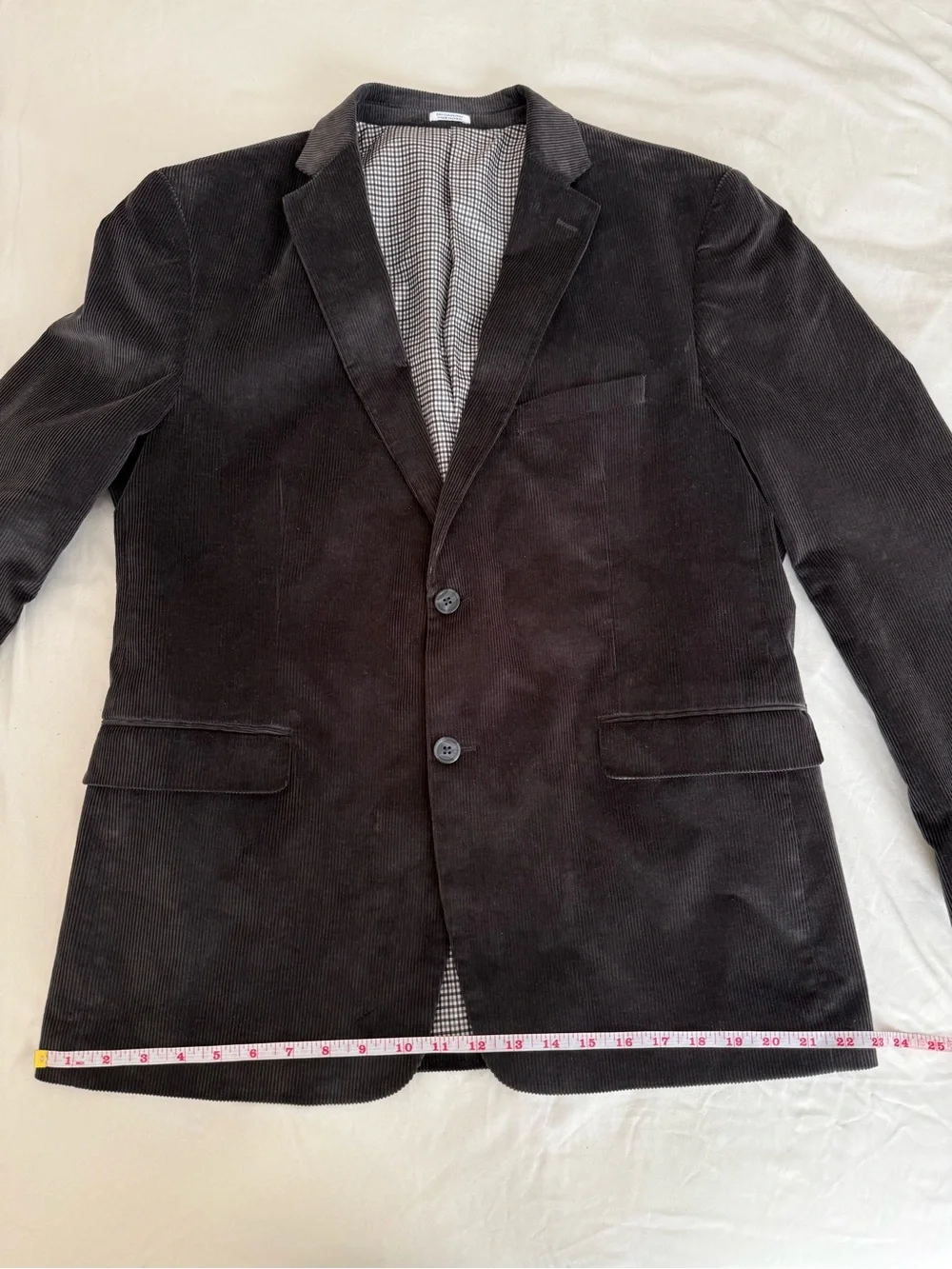 Saddlebred Heritage Corduroy Dark Brown Sport Coat Blazer Jacket 42R